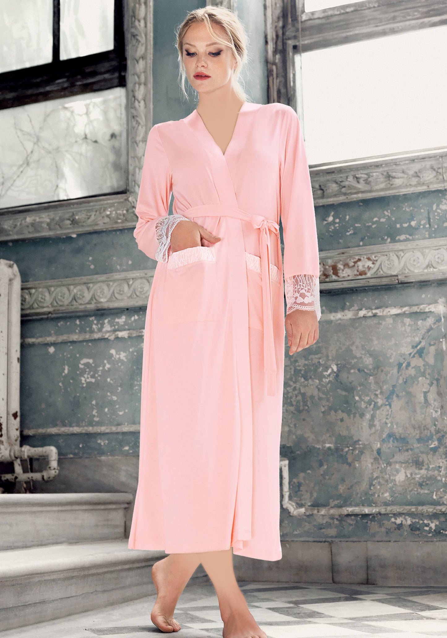 S&L Long Sleeve Long Robe