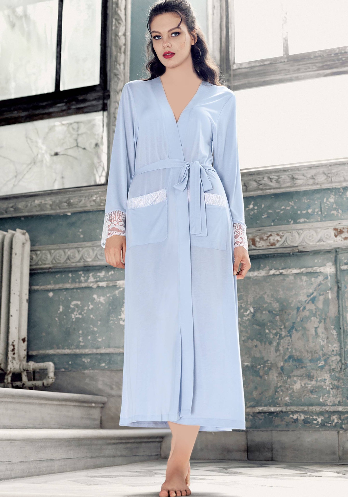 S&L Long Sleeve Long Robe