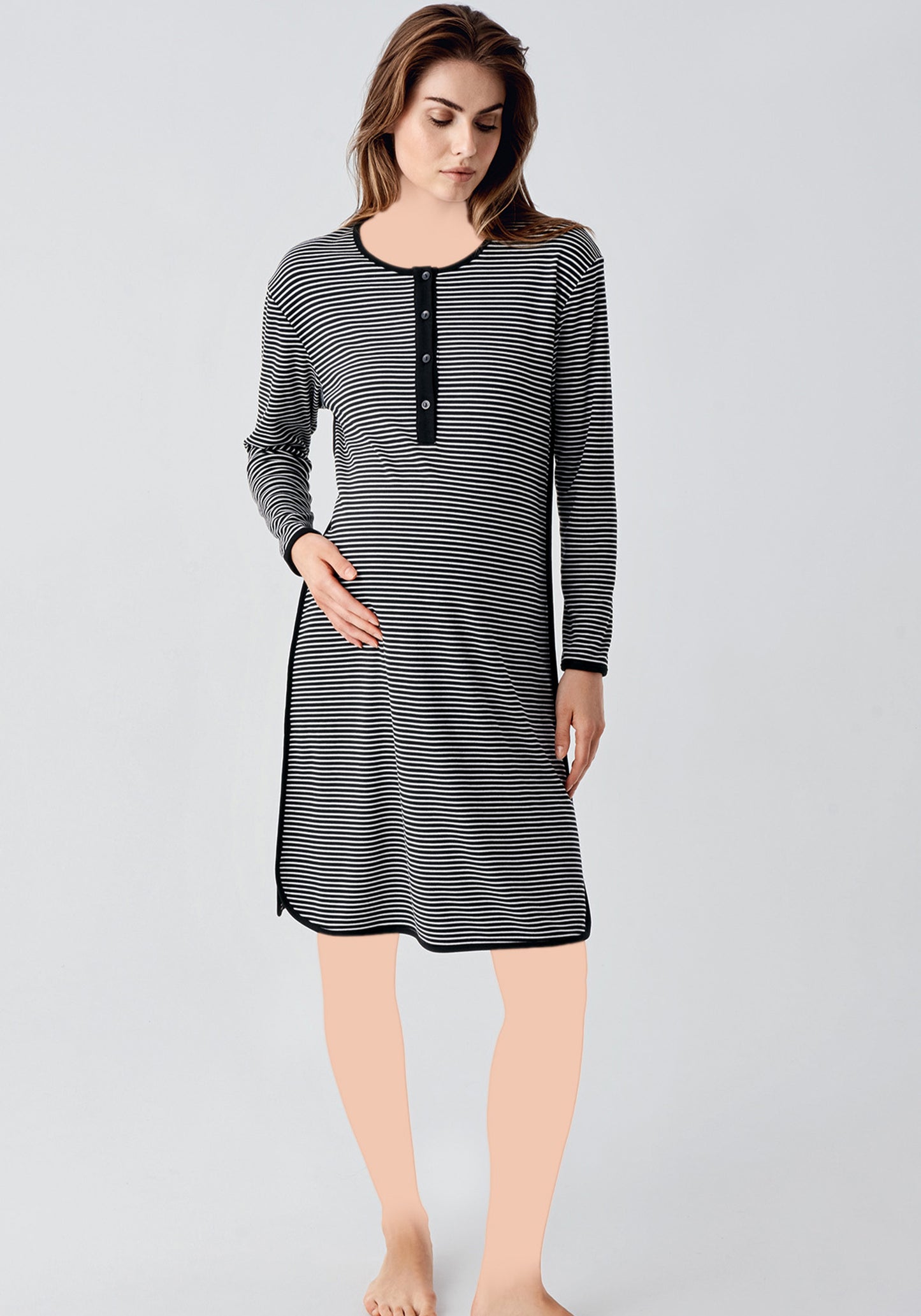 S&L Long Sleeve Short Nighty