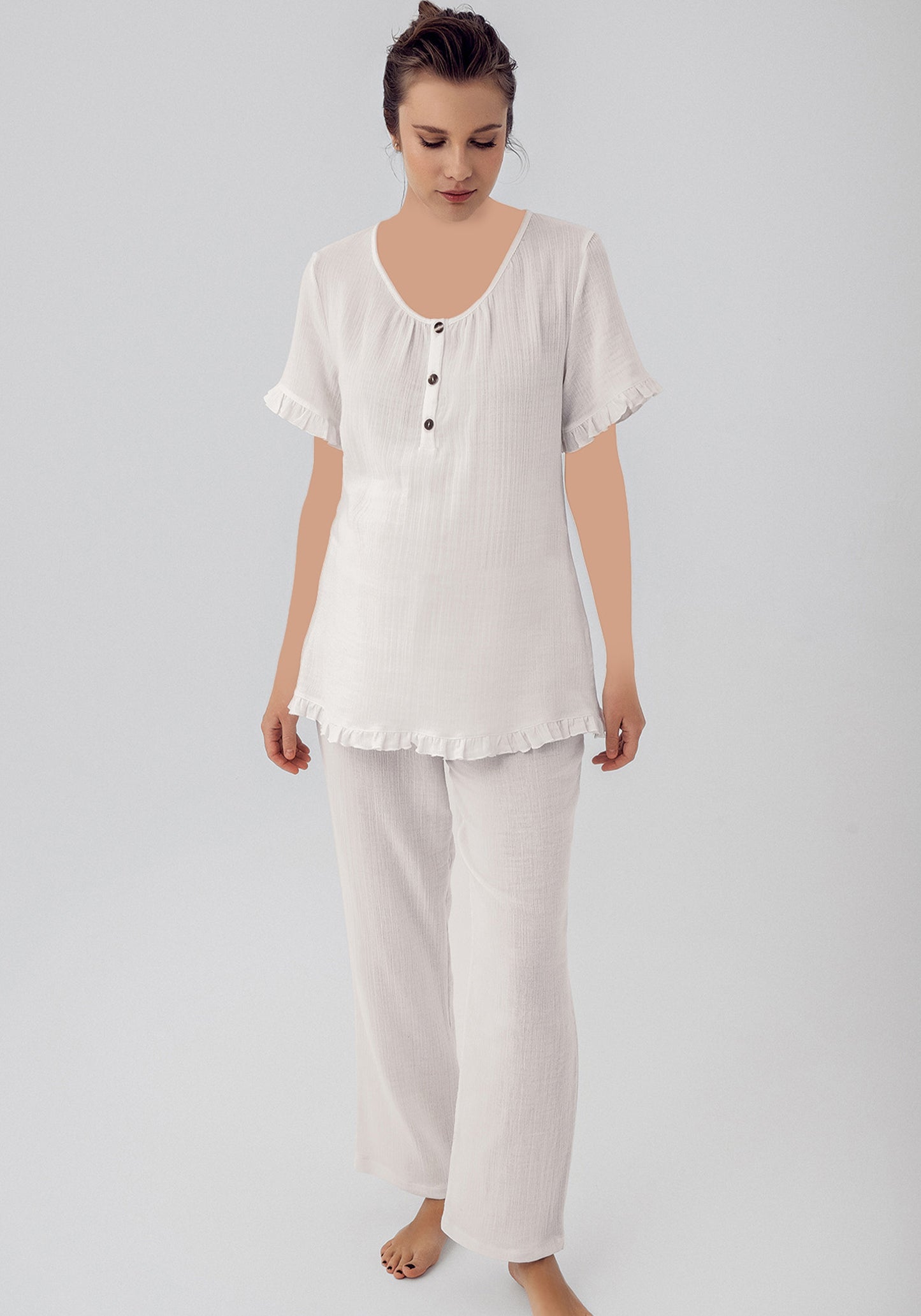 Maternal Short Sleeve Pajamas Set