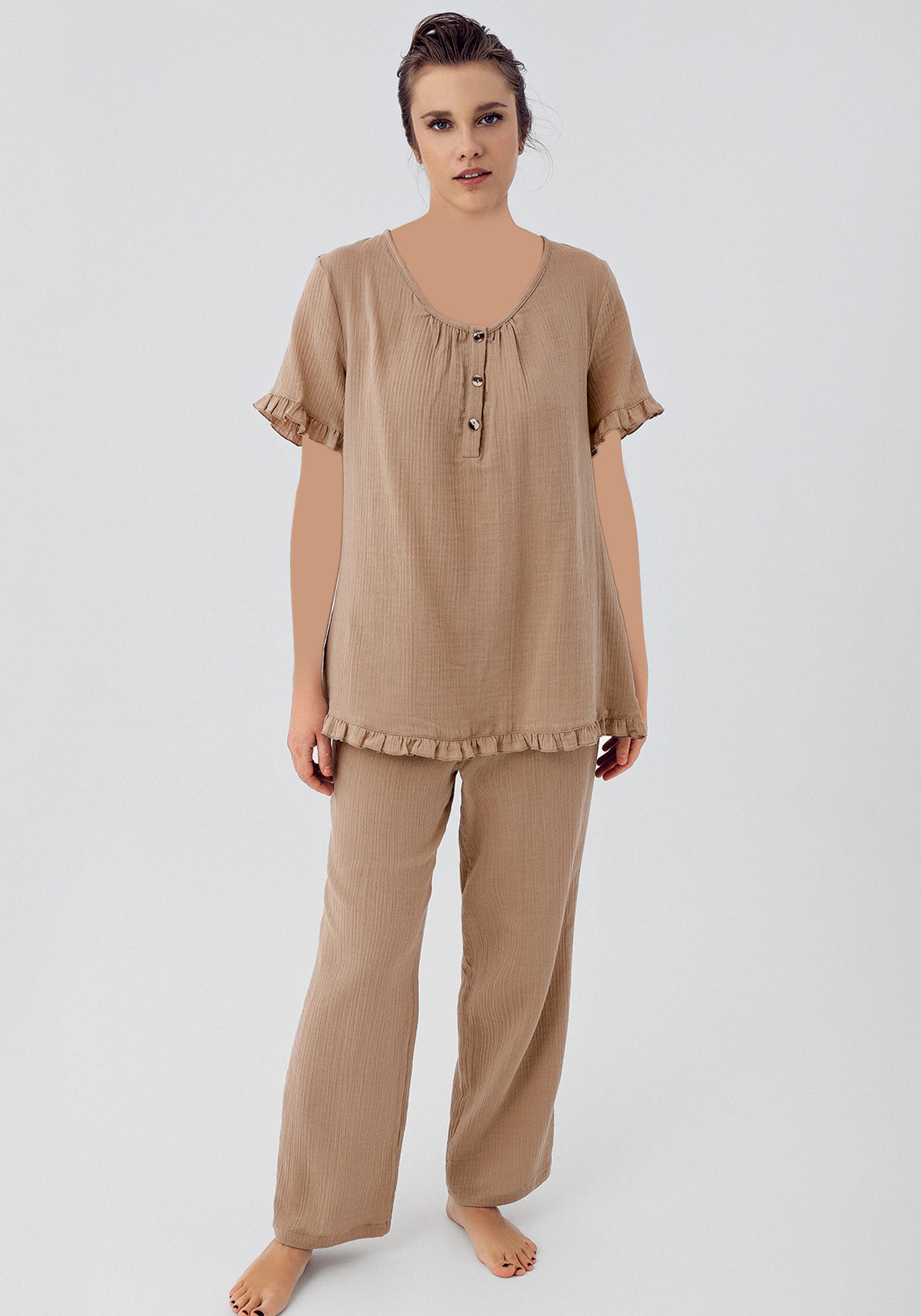 Maternal Short Sleeve Pajamas Set