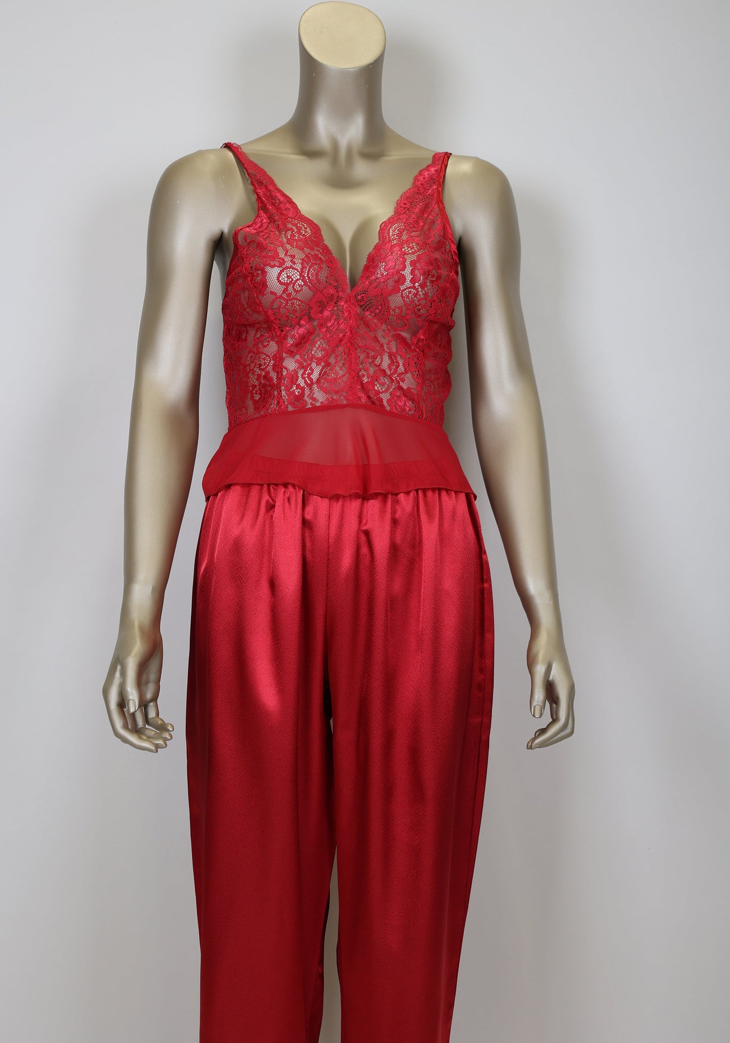 LNGR 3 Piece Satin Pajama