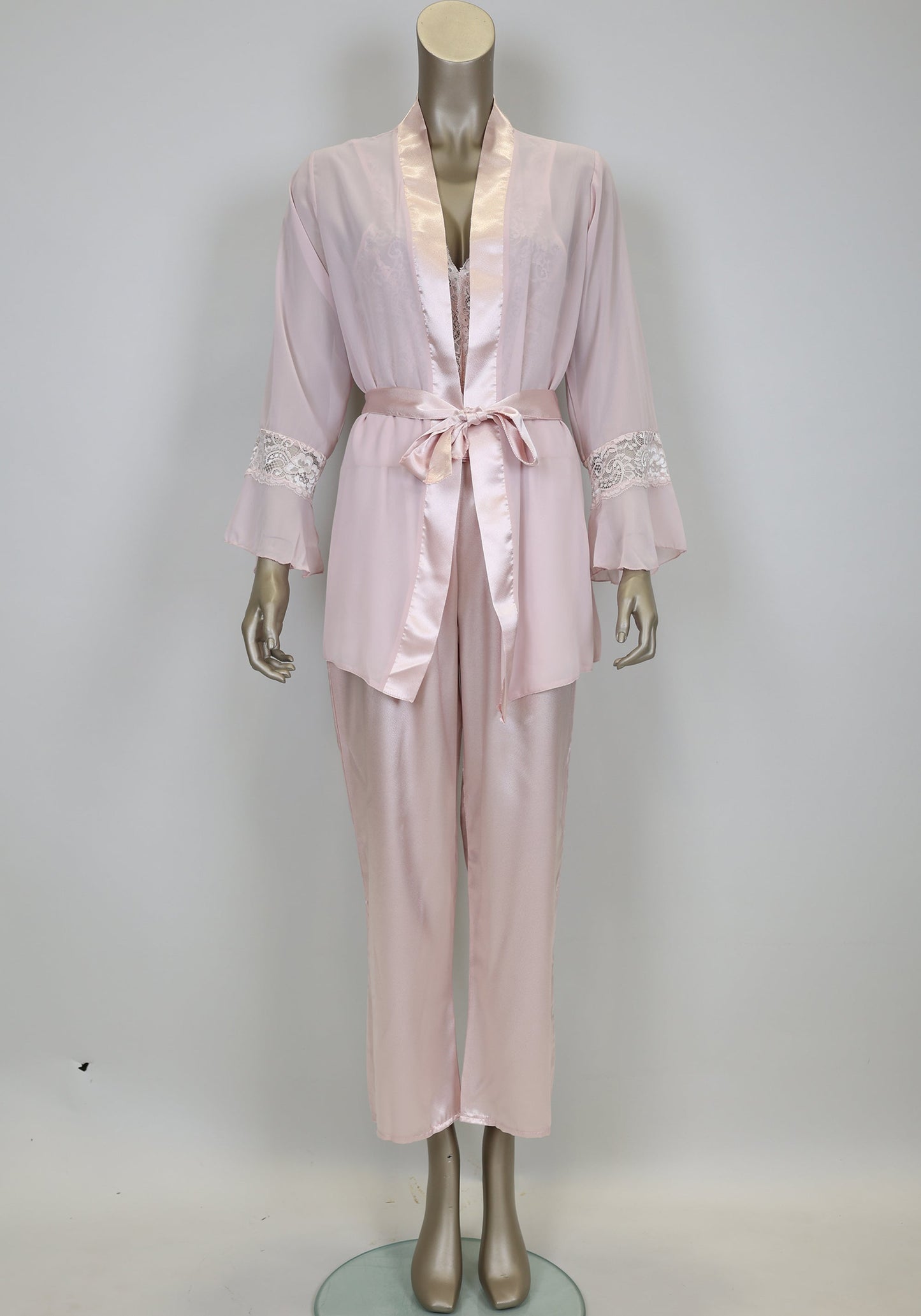 LNGR 3 Piece Satin Pajama