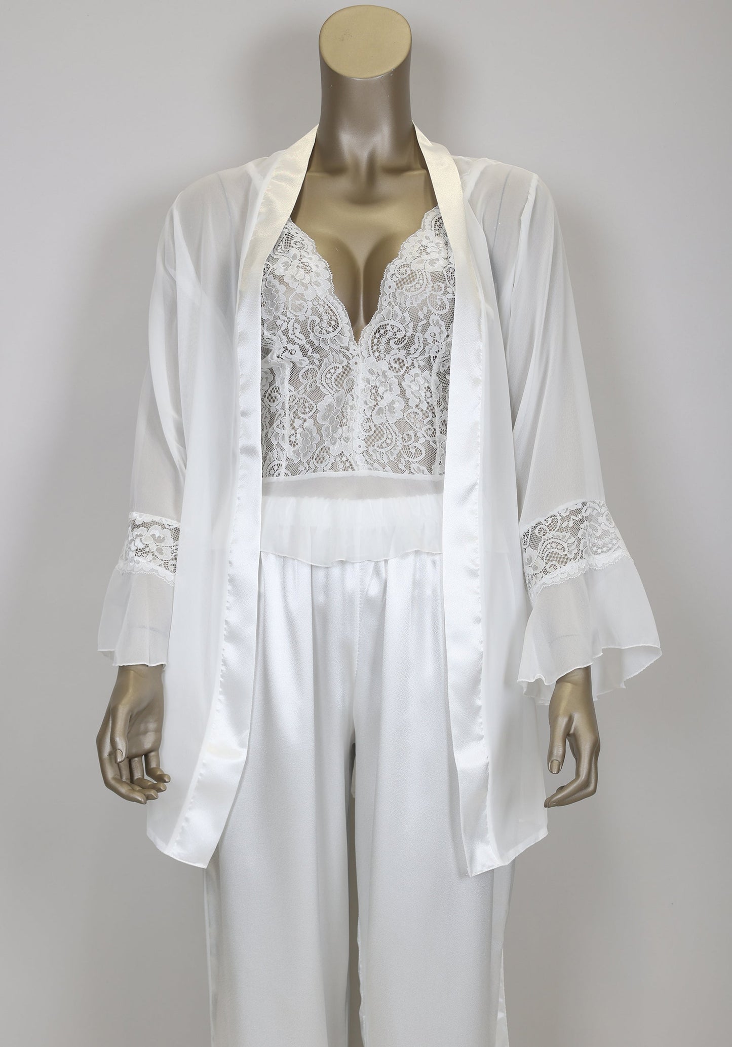LNGR 3 Piece Satin Pajama