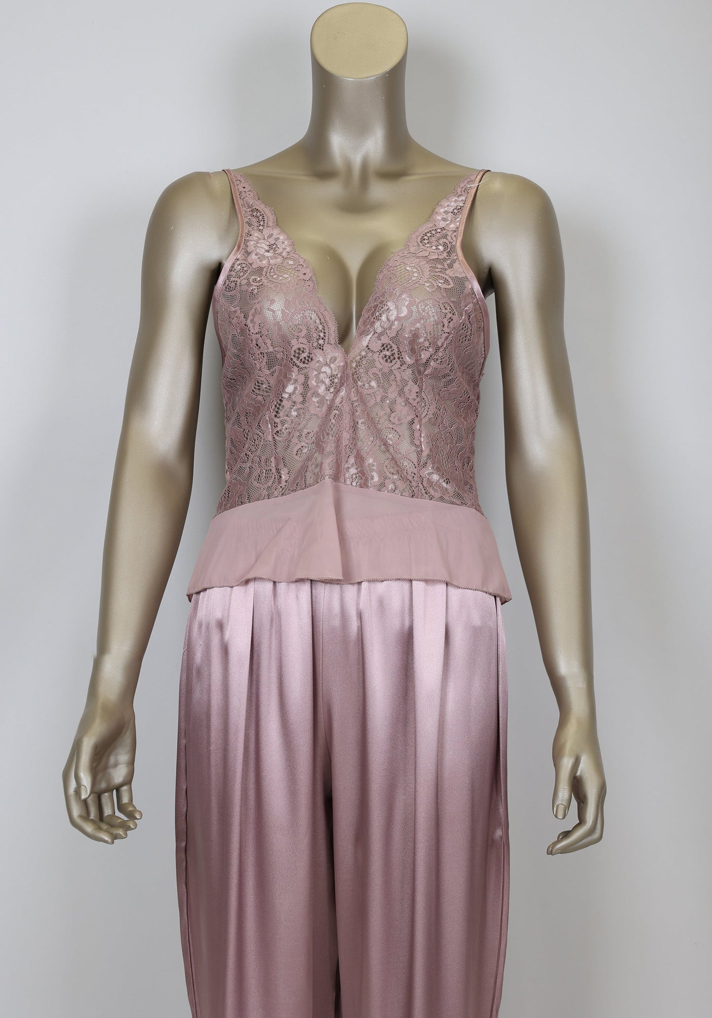 LNGR 3 Piece Satin Pajama