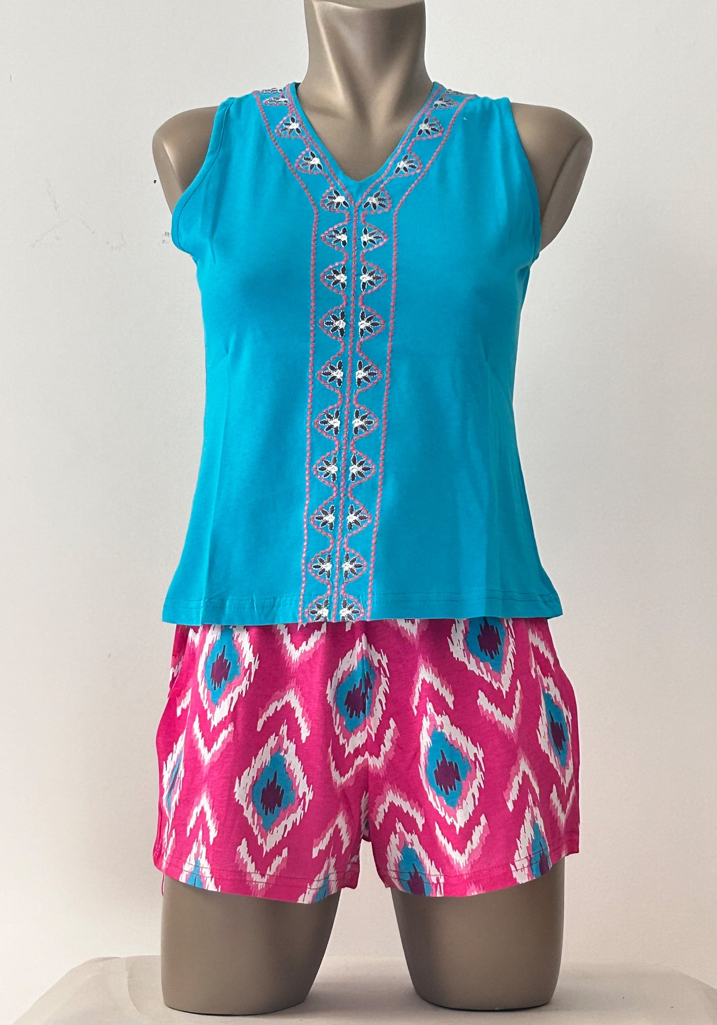 S&L Sleeveless Short Set