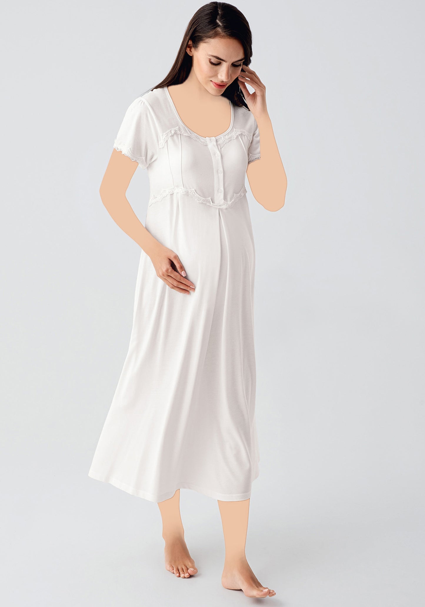 Maternal Long Robe Set