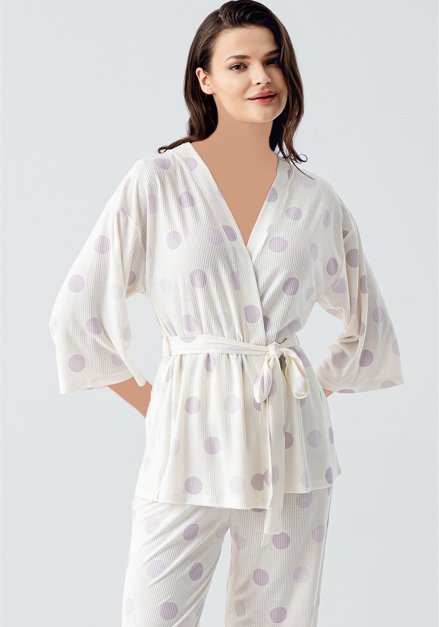 S&L Chords Robe-Top Pajama