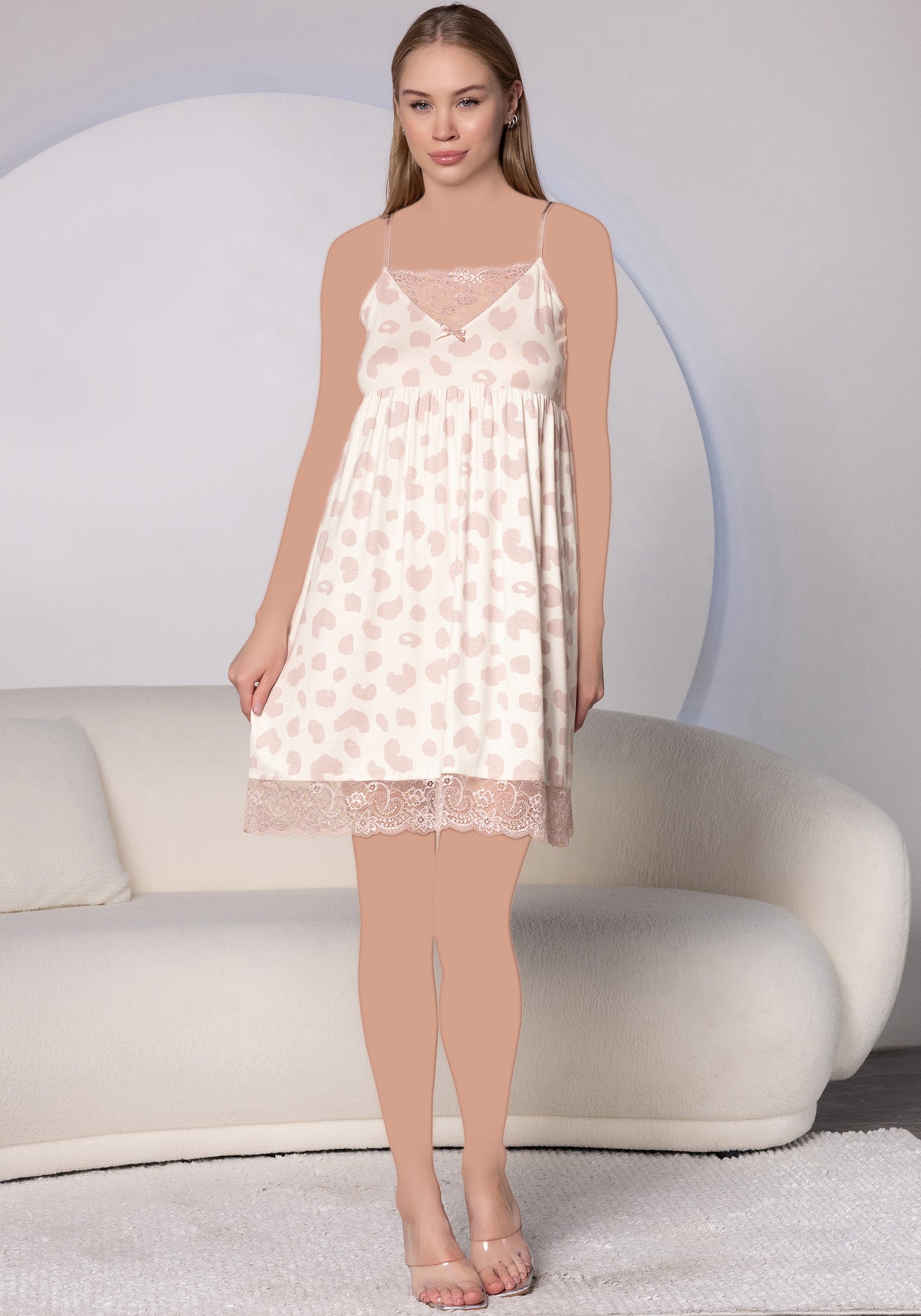 Plus Size Sleeveless Nighty