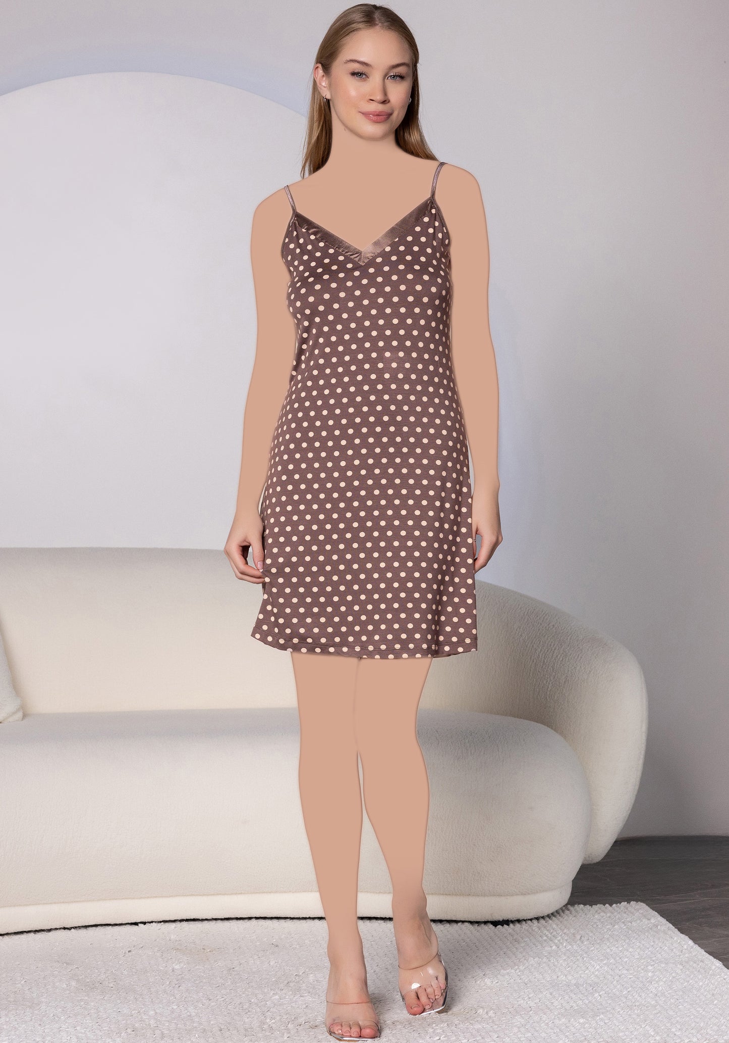 Plus Size Sleeveless Nighty