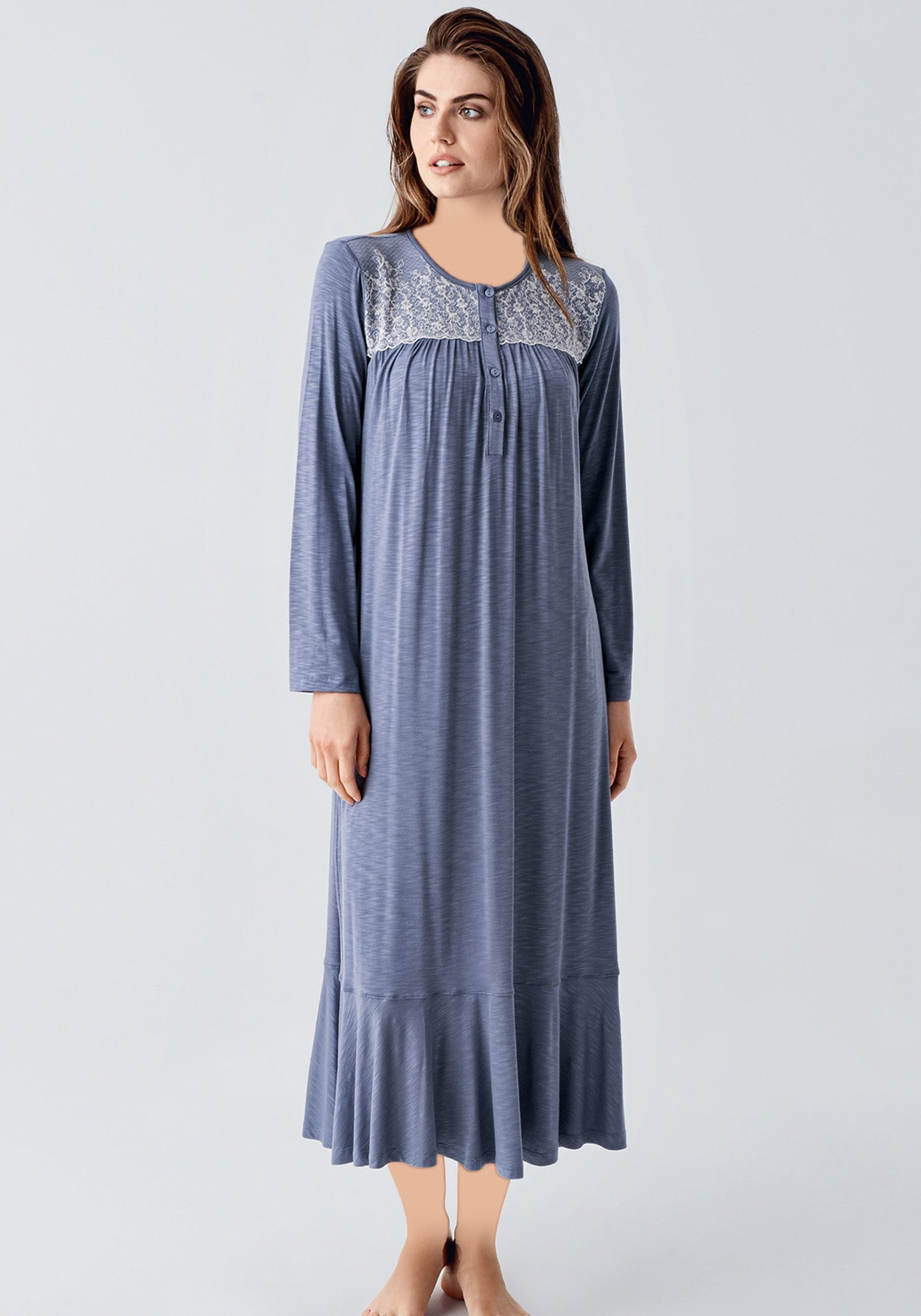 Maternal Long Sleeve Long Nighty