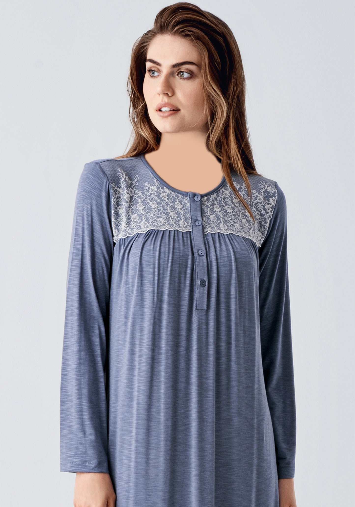 Maternal Long Sleeve Long Nighty