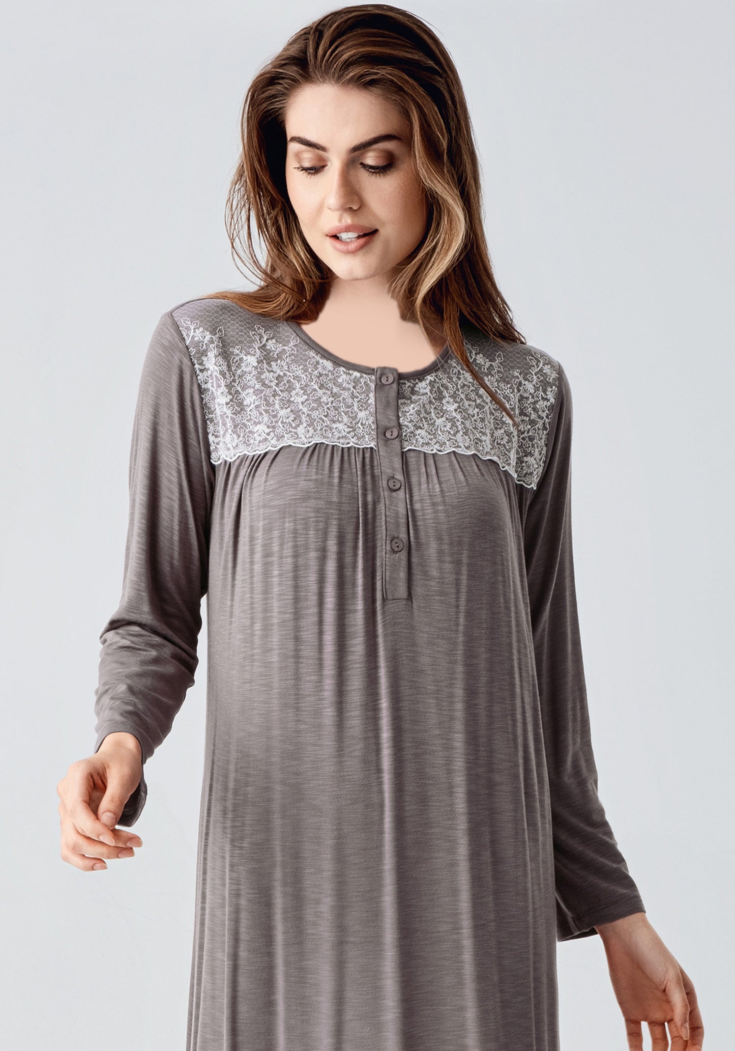 Maternal Long Sleeve Long Nighty