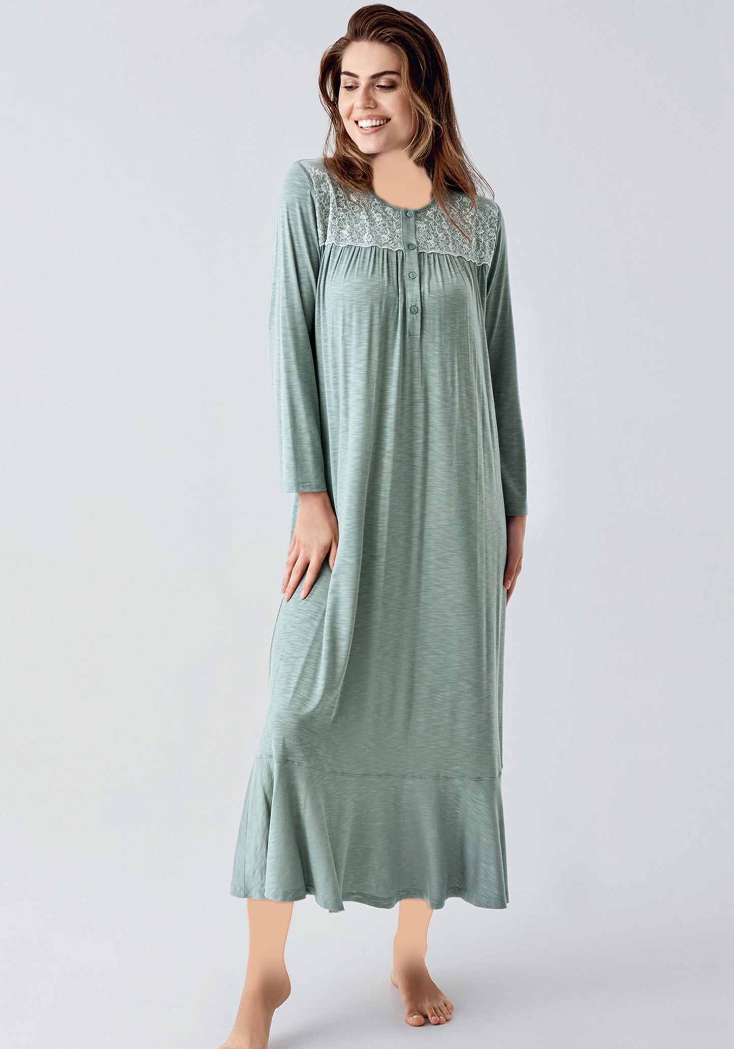 Maternal Long Sleeve Long Nighty