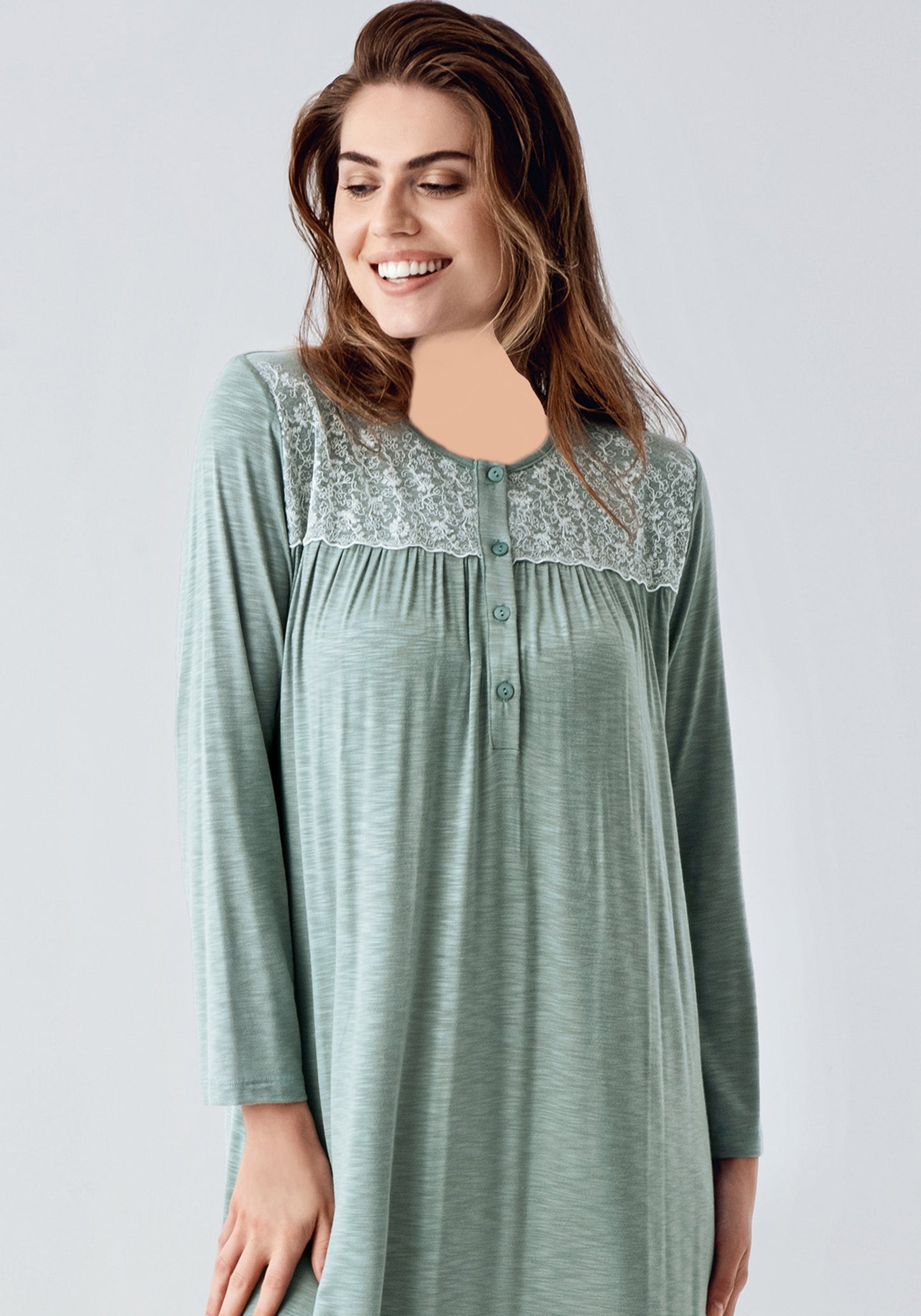 Maternal Long Sleeve Long Nighty