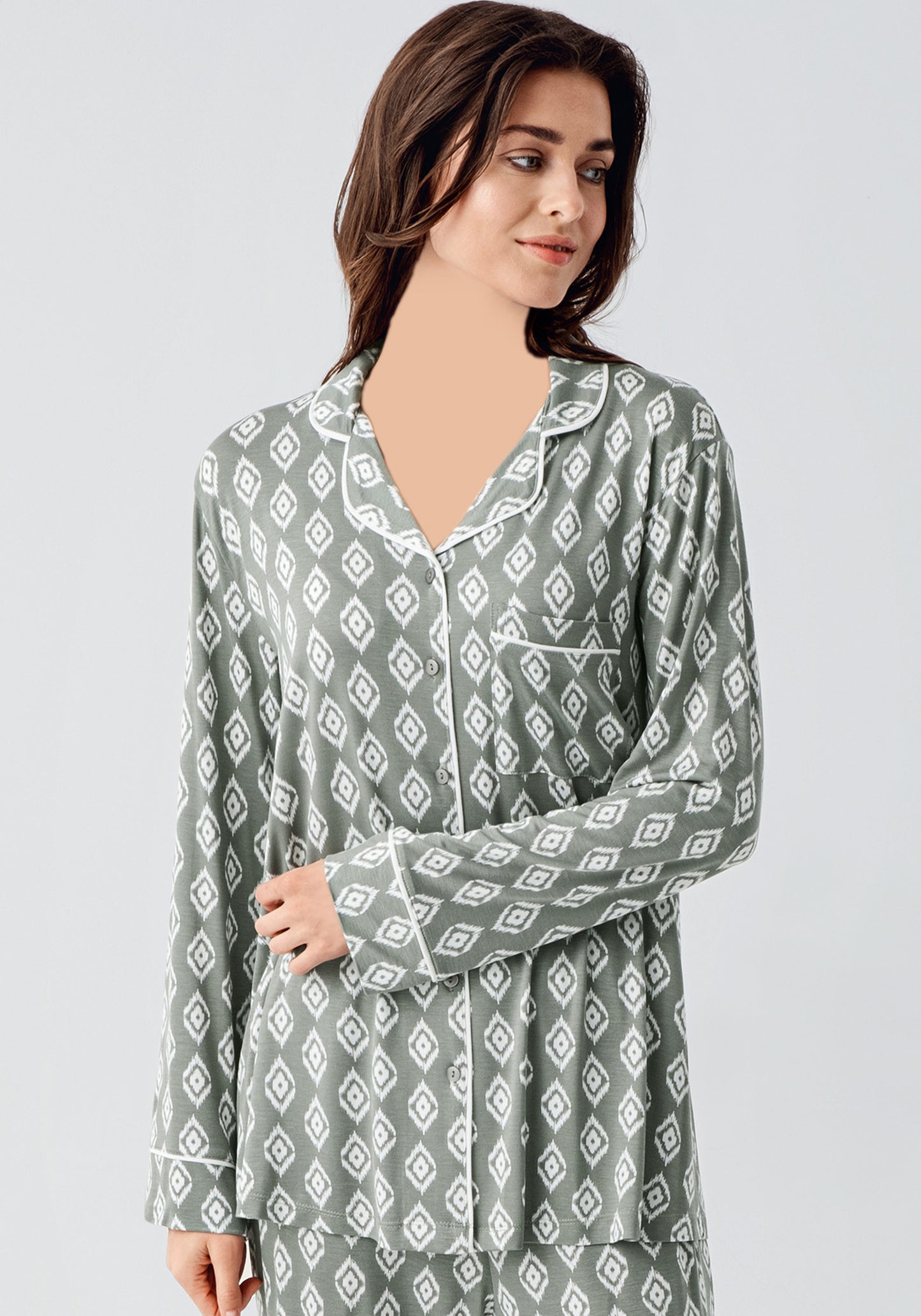 Maternal Long Sleeve Long Nighty