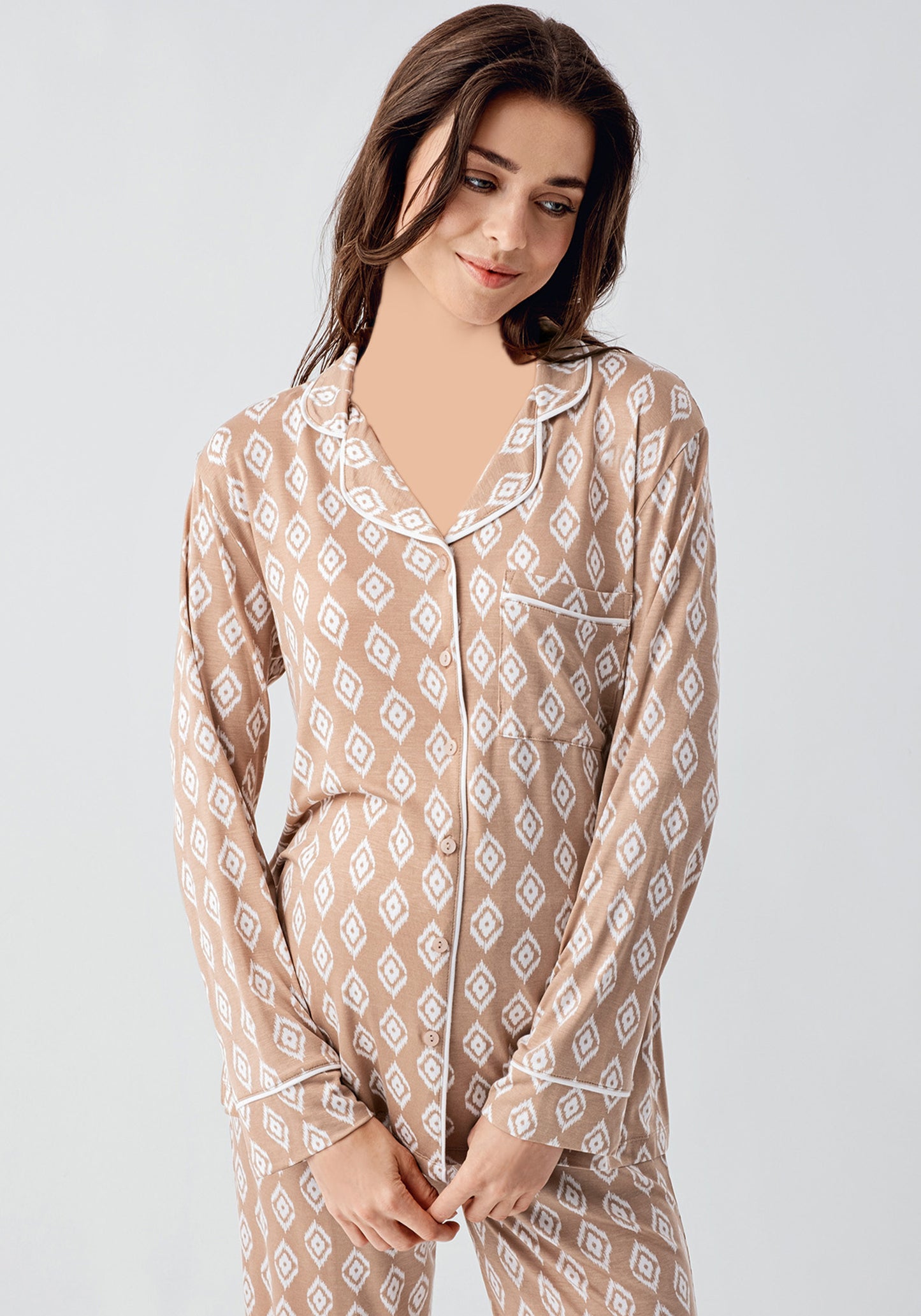 Maternal Long Sleeve Long Nighty