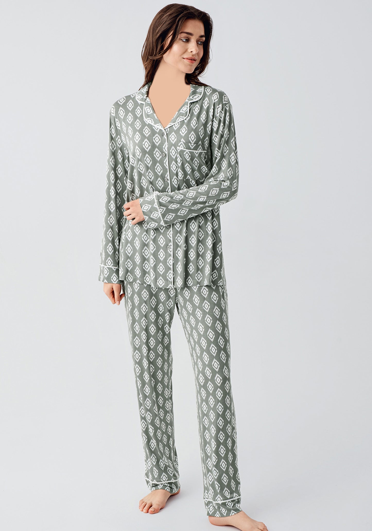 Maternal Long Sleeve Long Nighty