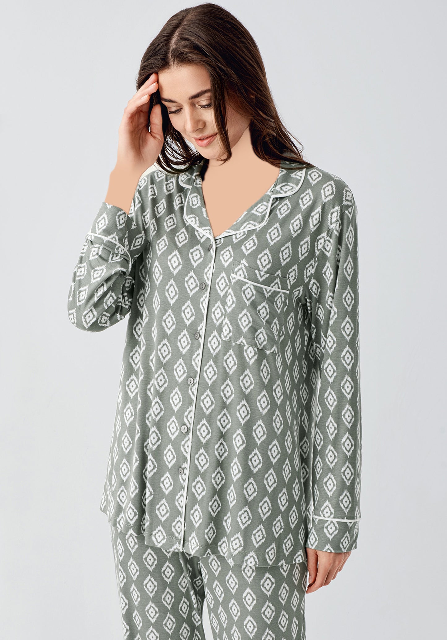 Maternal Long Sleeve Long Nighty