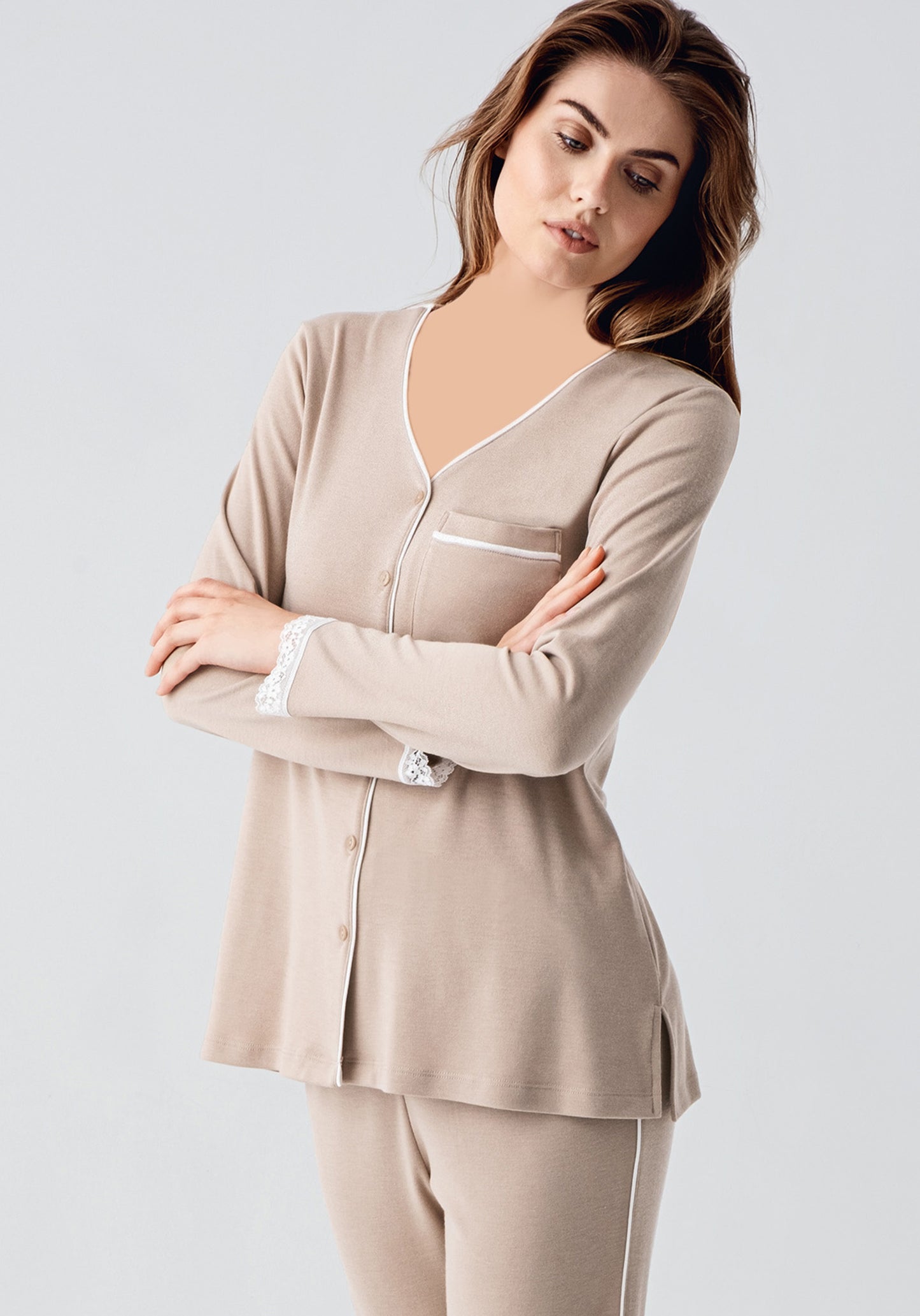 S&L Button Long Sleeve Pajama