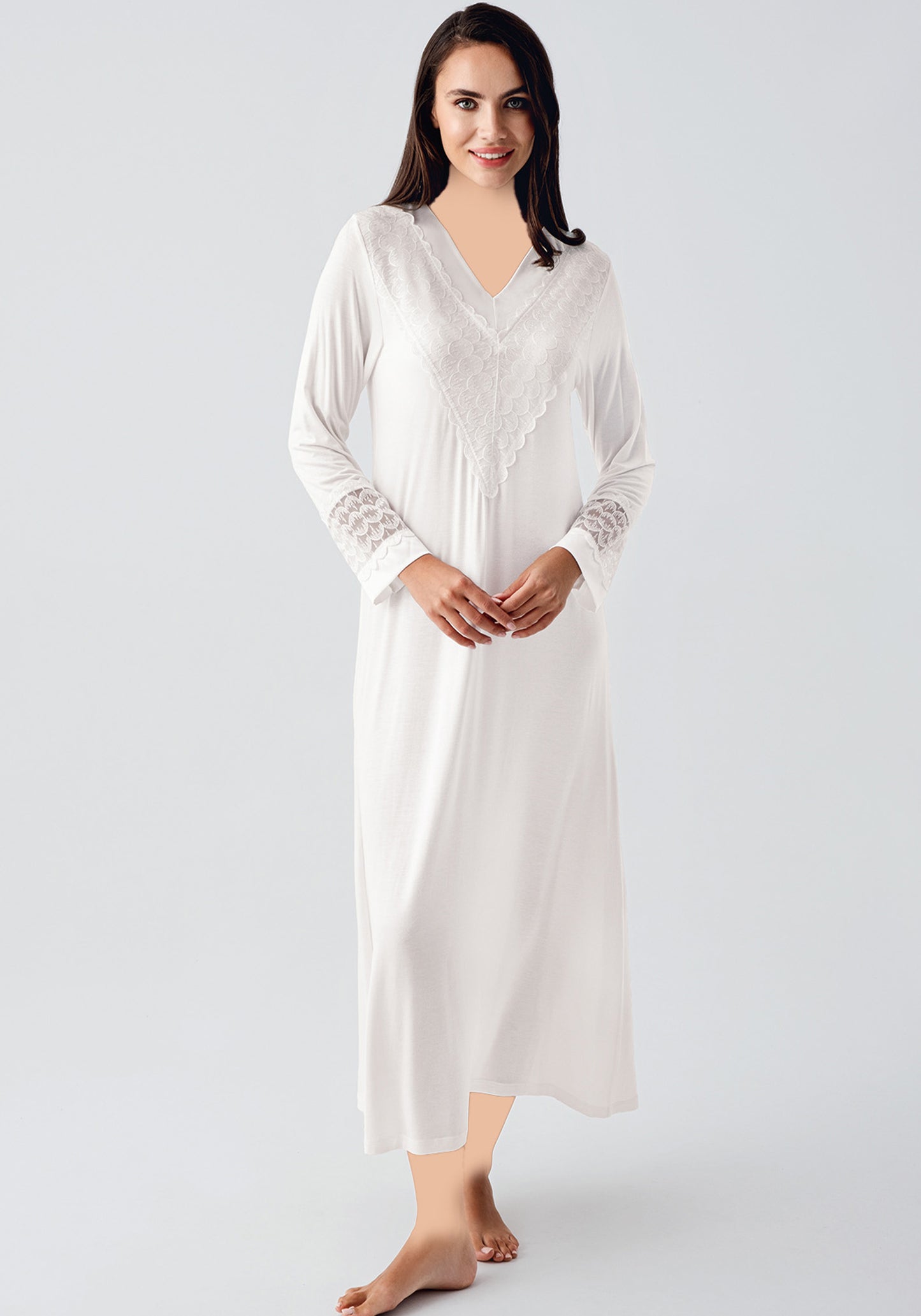 S&L Long Sleeve Long Robe And Night Set