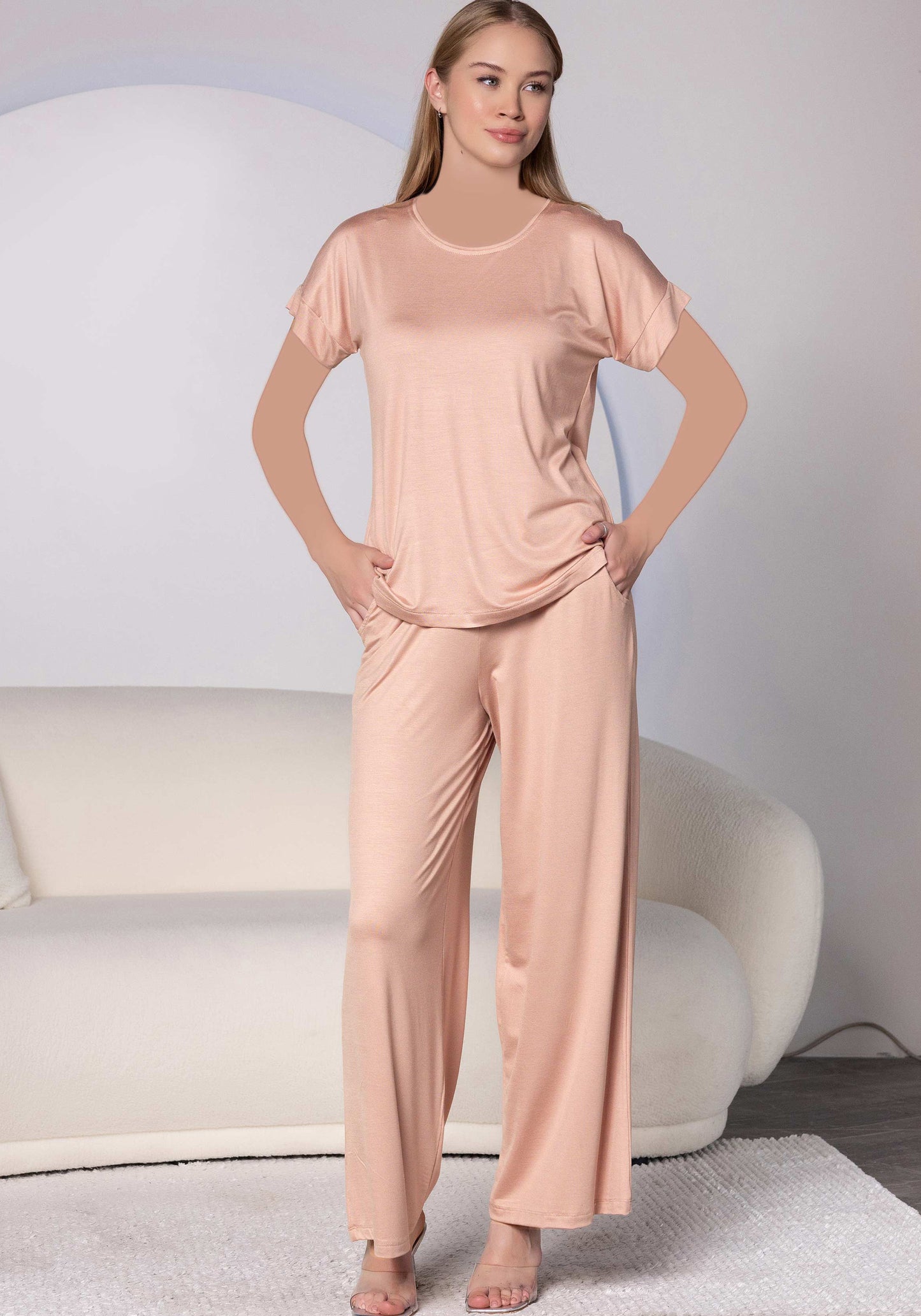 Plus Size Short Sleeve Pajama