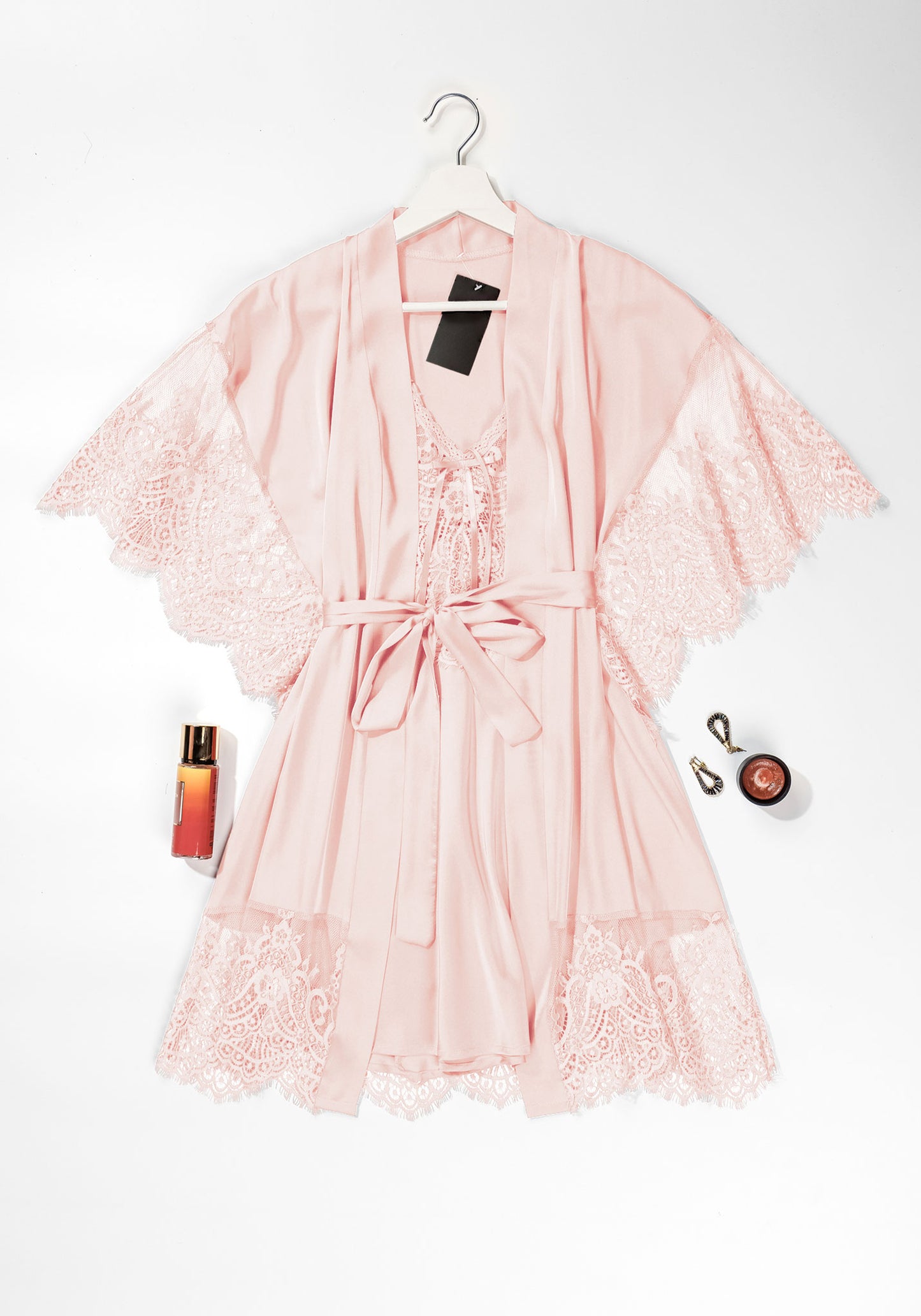 LNGR Satin Robe Set