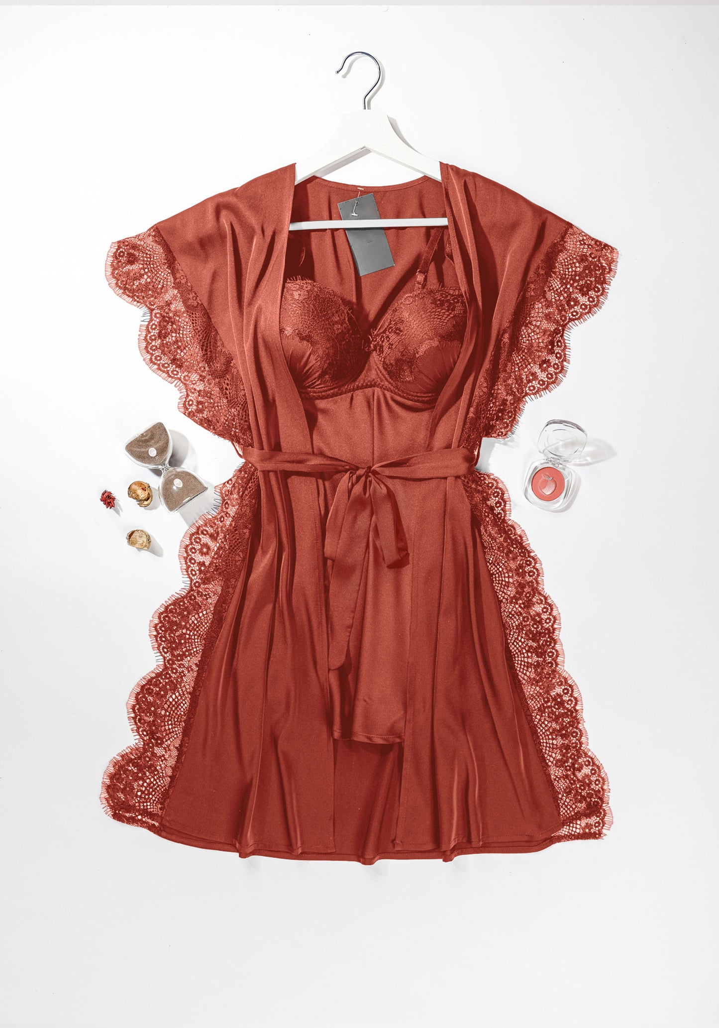 LNGR Babydoll With Robe Set