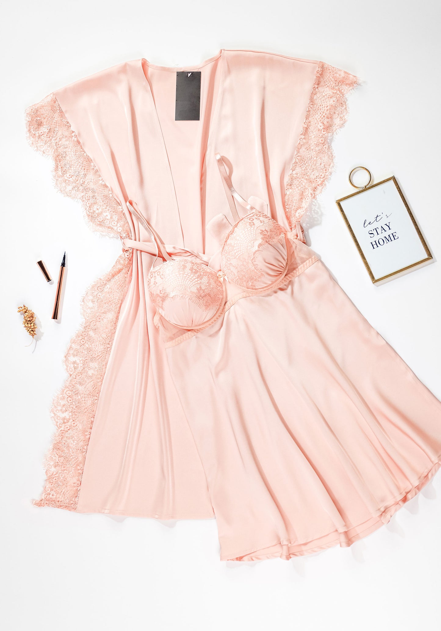 LNGR Babydoll With Robe Set