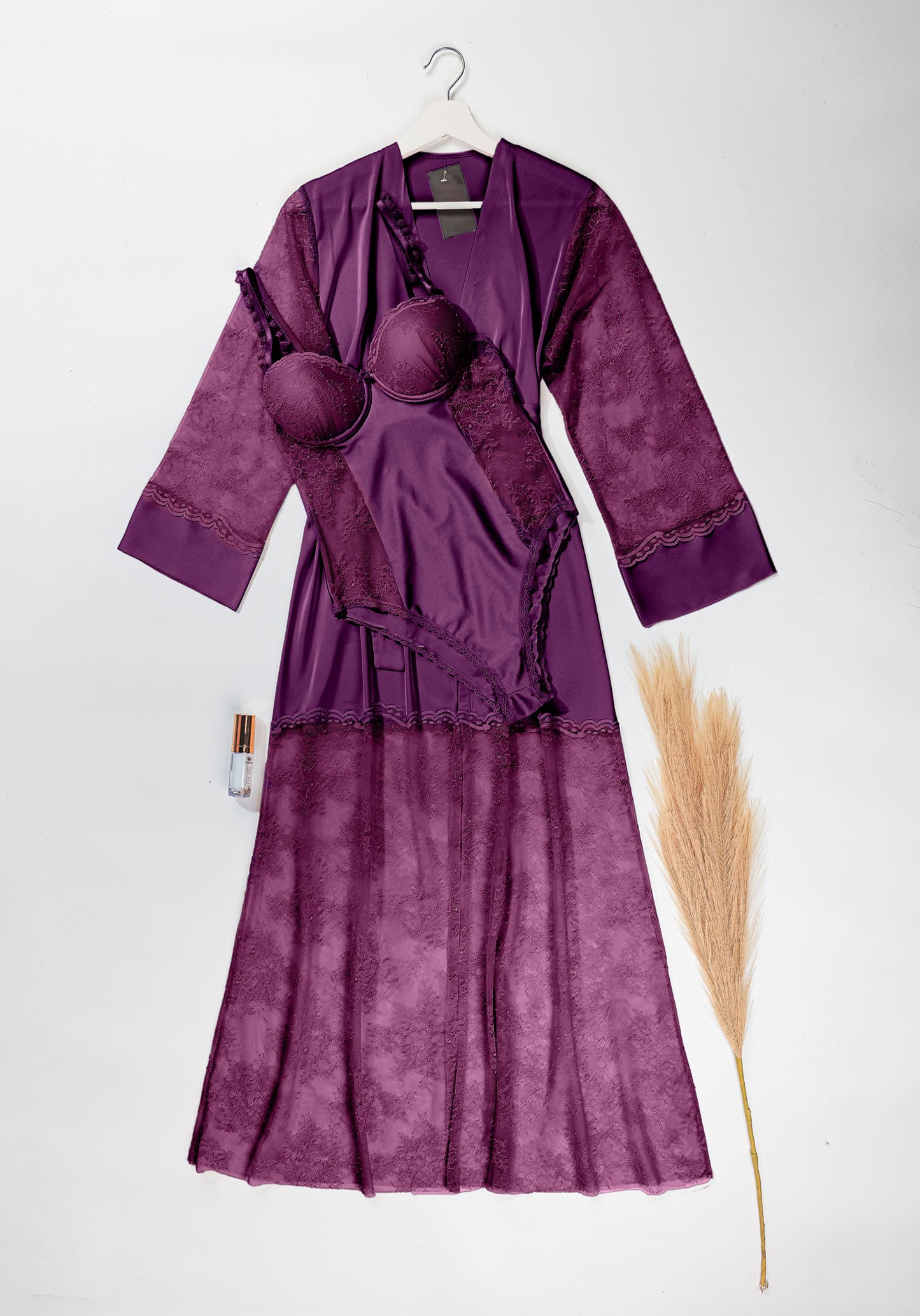 LNGR Bodysuit Long Robe Set