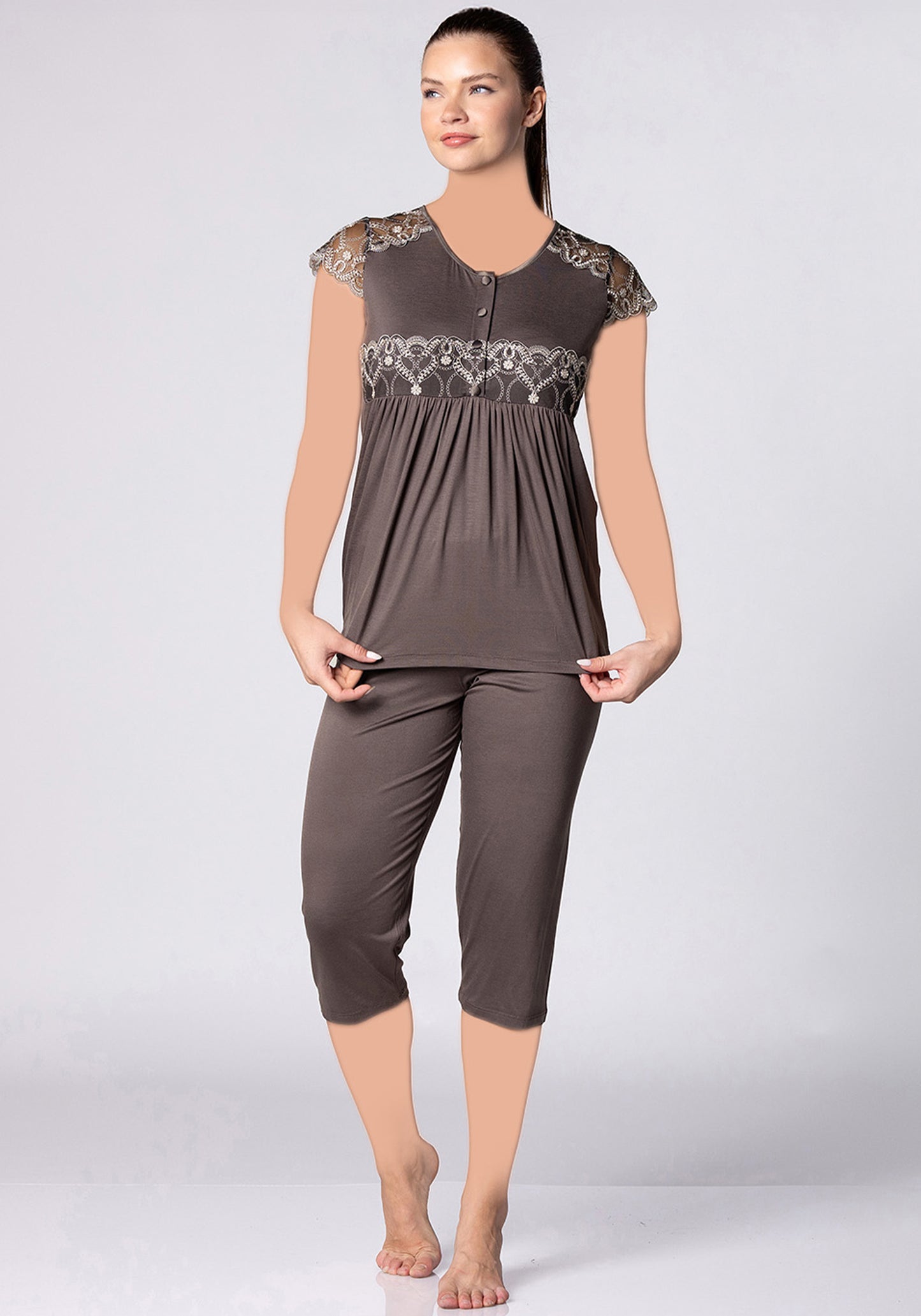 Plus Size Capri Set