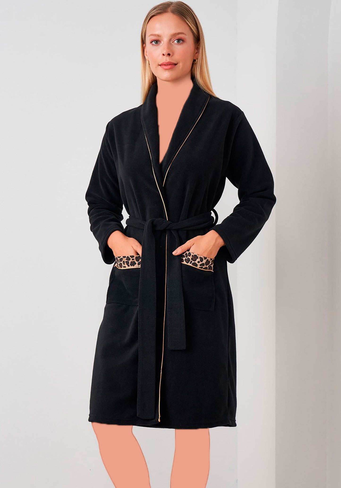 S&L Velour Long Sleeve Robe